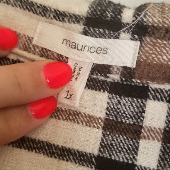 Plaid button down flannel - Picture 2 of 2